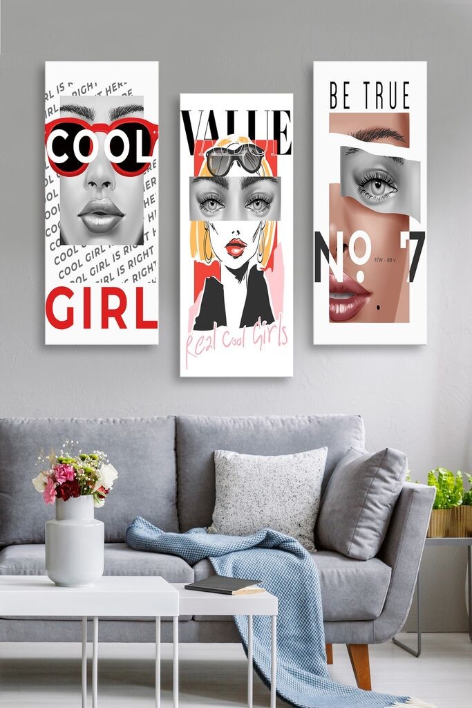 Set slika Wallity MDF0013, 3 dijela