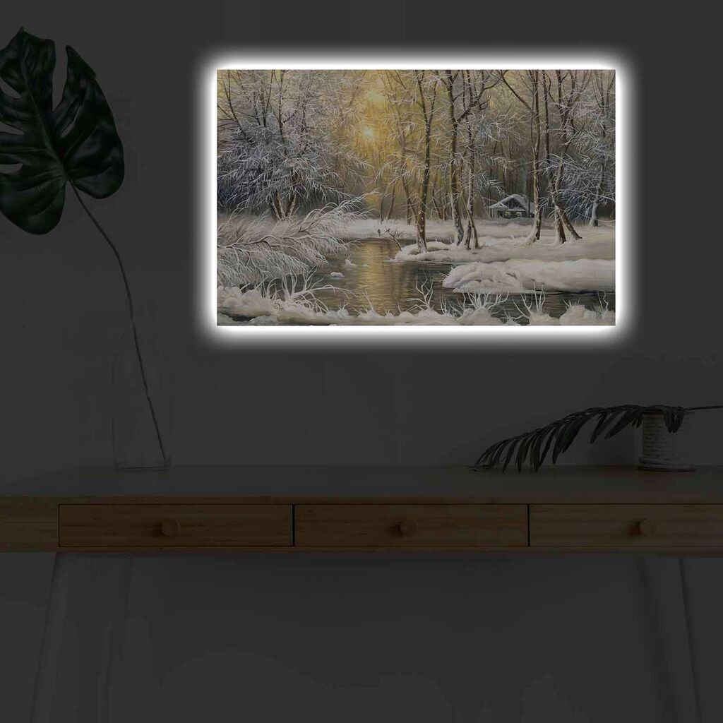 Zidna slika sa LED osvjetljenjem 4570KARDACT - 029, 45x70 cm