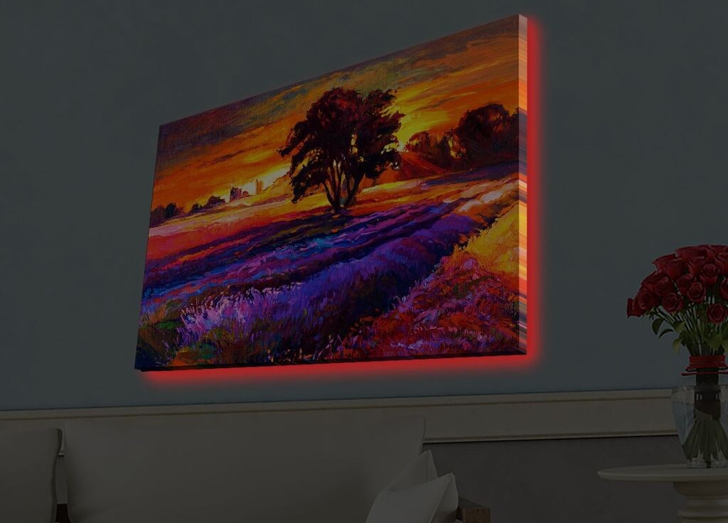 Zidna slika sa LED osvetljenjem 4570HDACT-038, 45x70 cm