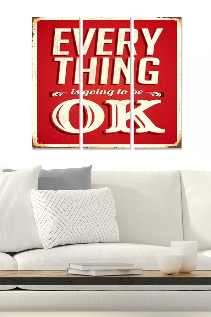 Set slika Wallity MDF114879688, 3 dijela