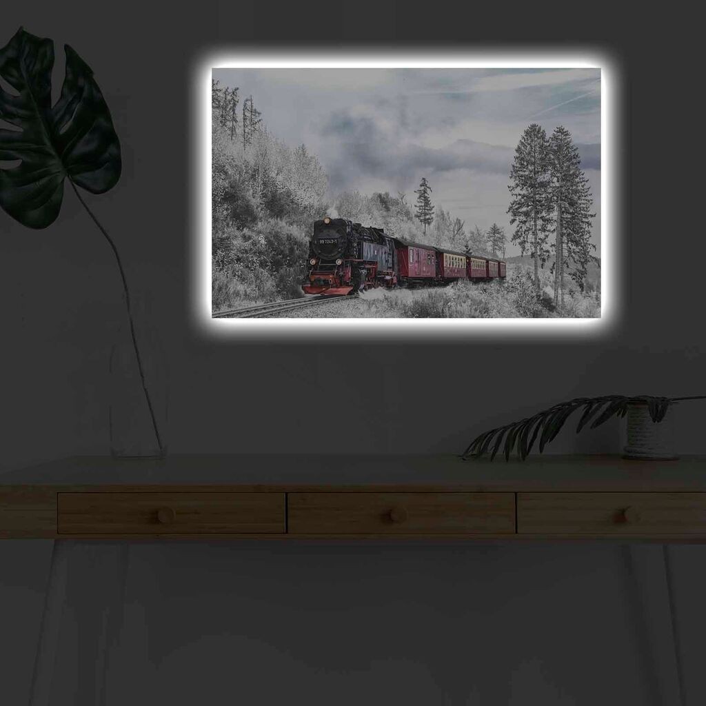 Zidna slika sa LED osvjetljenjem 4570KARDACT - 008, 45x70 cm
