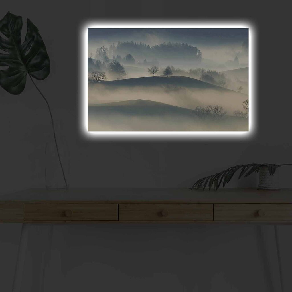 Zidna slika sa LED osvetljenjem 4570DHDACT-124, 45x70 cm