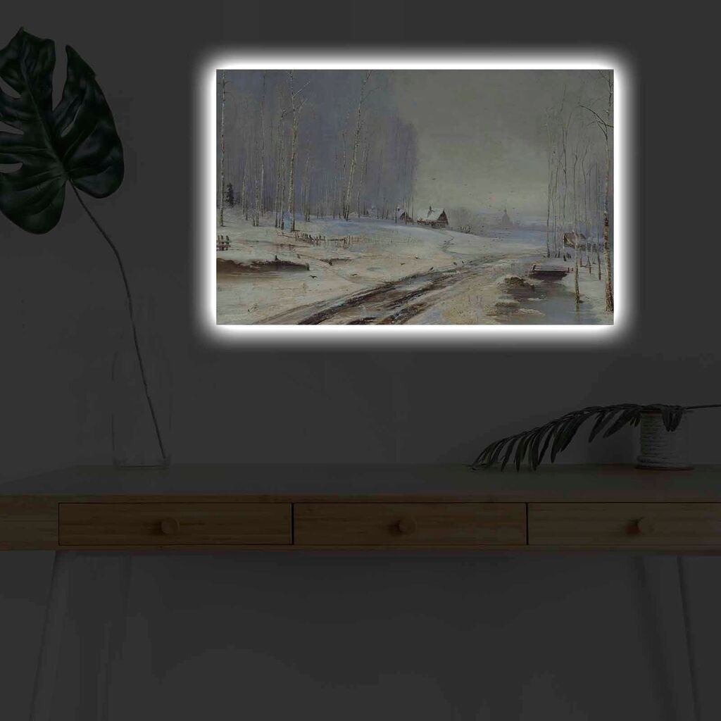 Zidna slika sa LED osvjetljenjem 4570KARDACT - 039, 45x70 cm