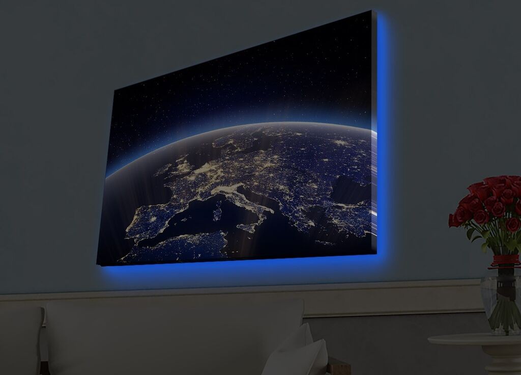 Zidna slika sa LED osvetljenjem 4570HDACT-093, 45x70 cm