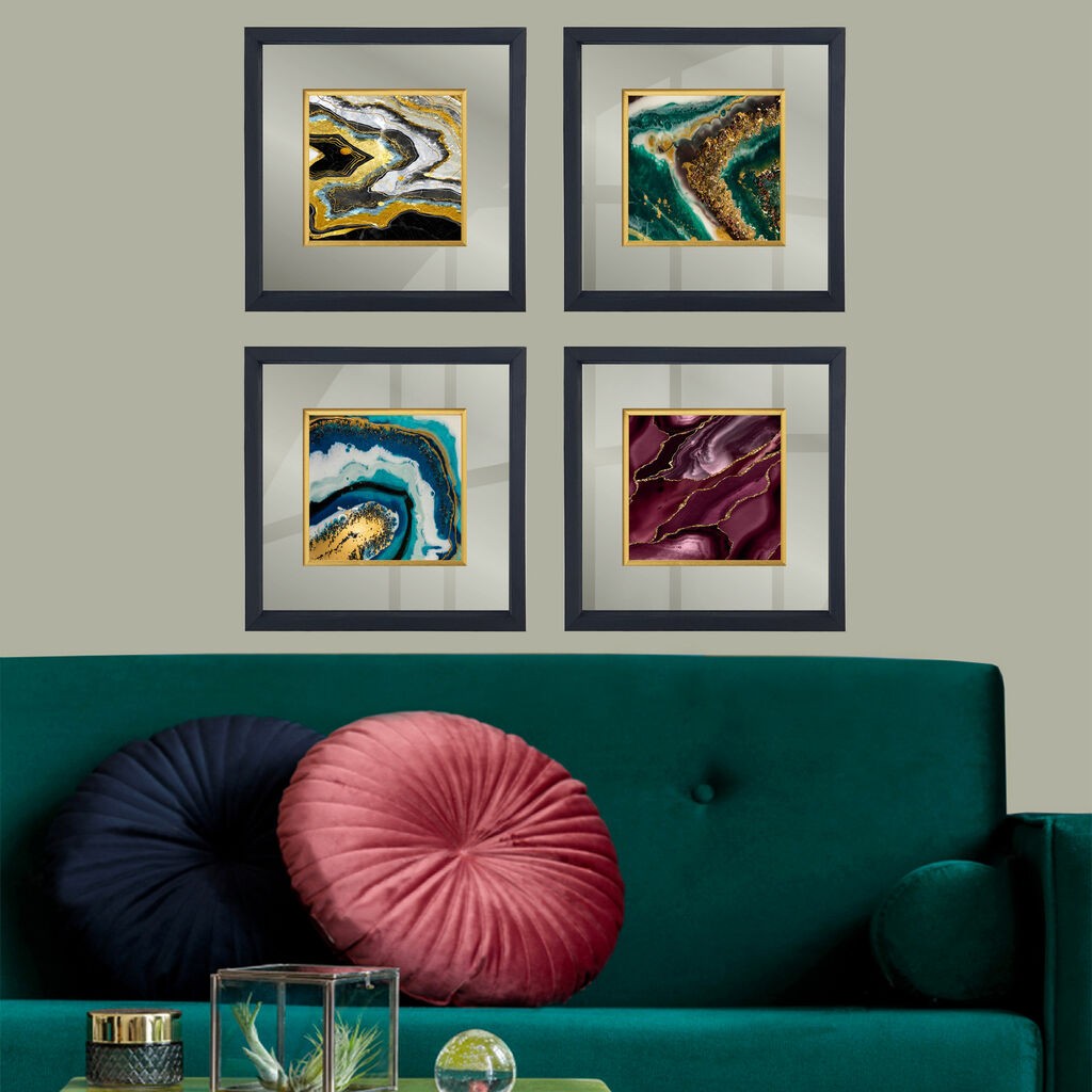 Wallity Set uramljenih slika CAM1920392204, 4 dijela