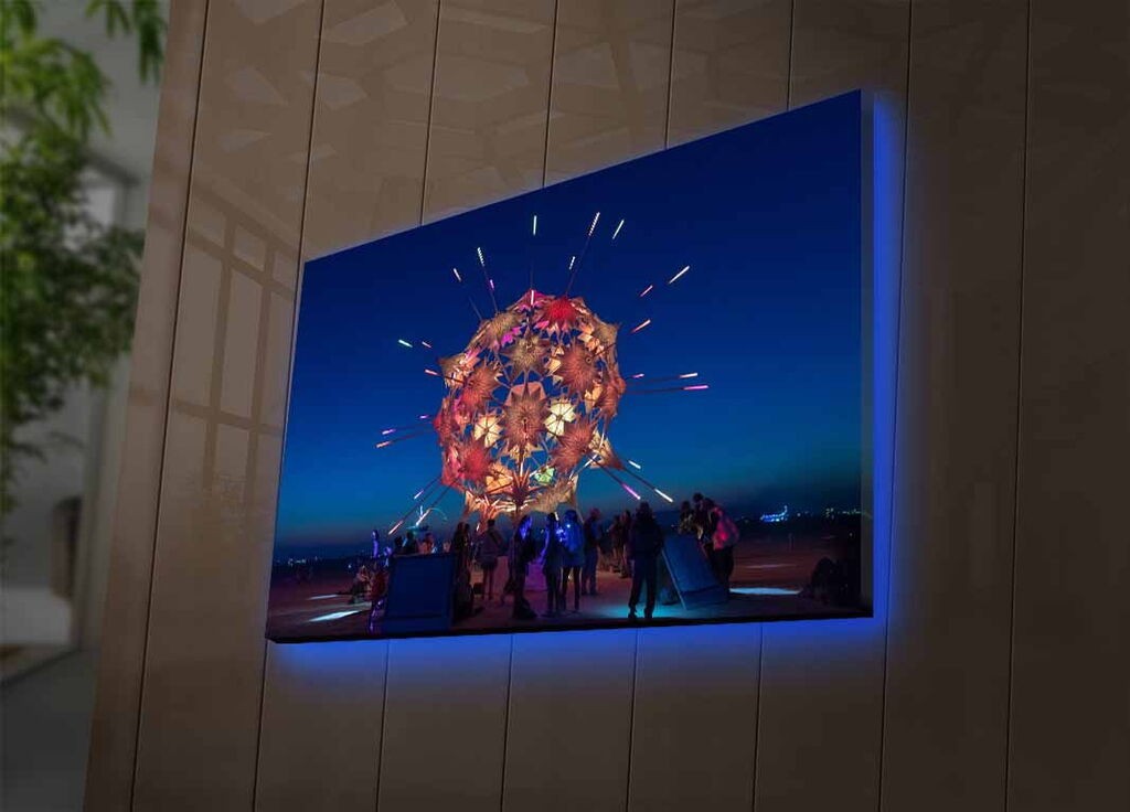 Zidna slika sa LED osvetljenjem 4570DACTBURN-011, 45x70 cm