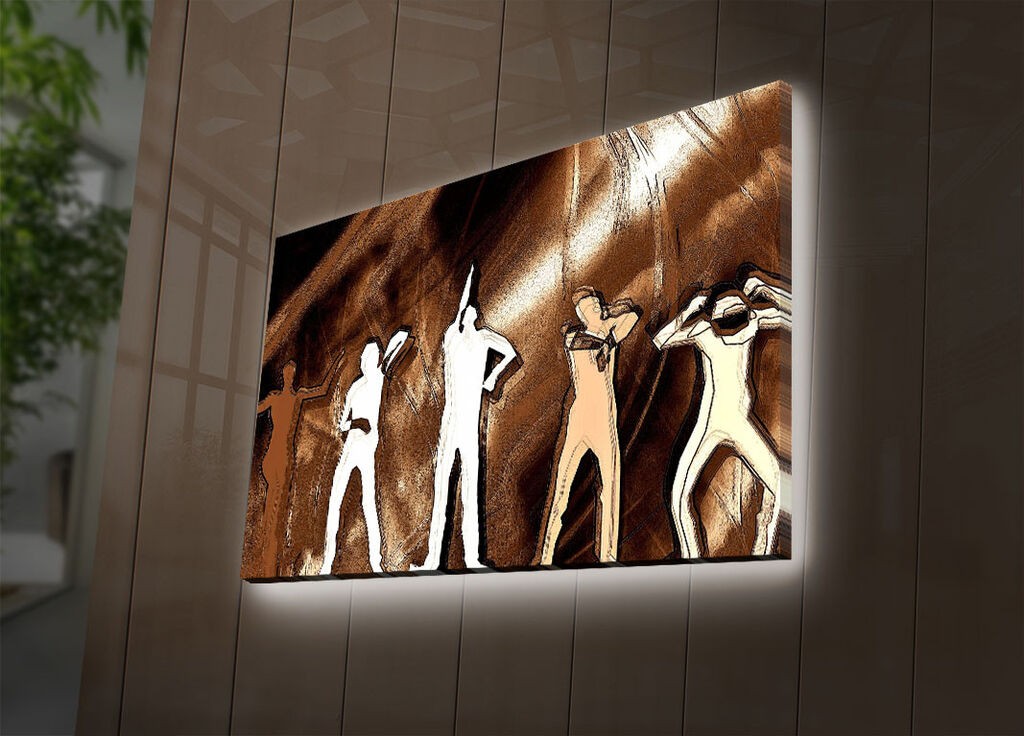 Zidna slika sa LED osvetljenjem 4570DACT-70, 45x70 cm