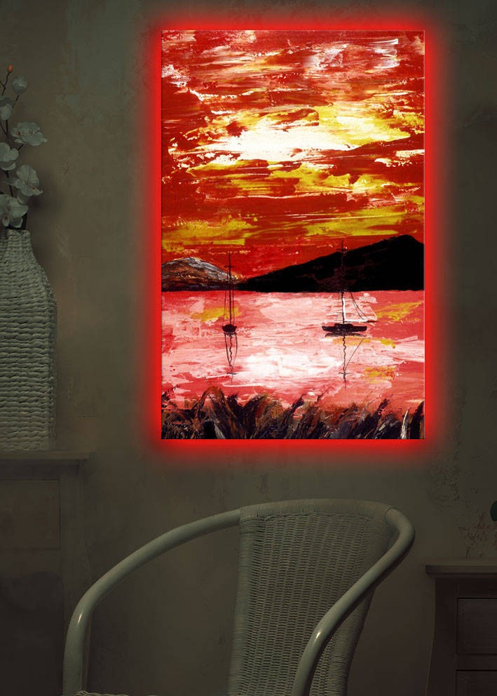 Zidna slika sa LED osvetljenjem 4570DACT-12, 45x70 cm