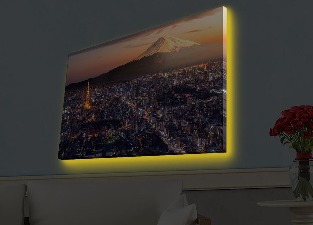 Zidna slika sa LED osvetljenjem 4570HDACT-086, 45x70 cm