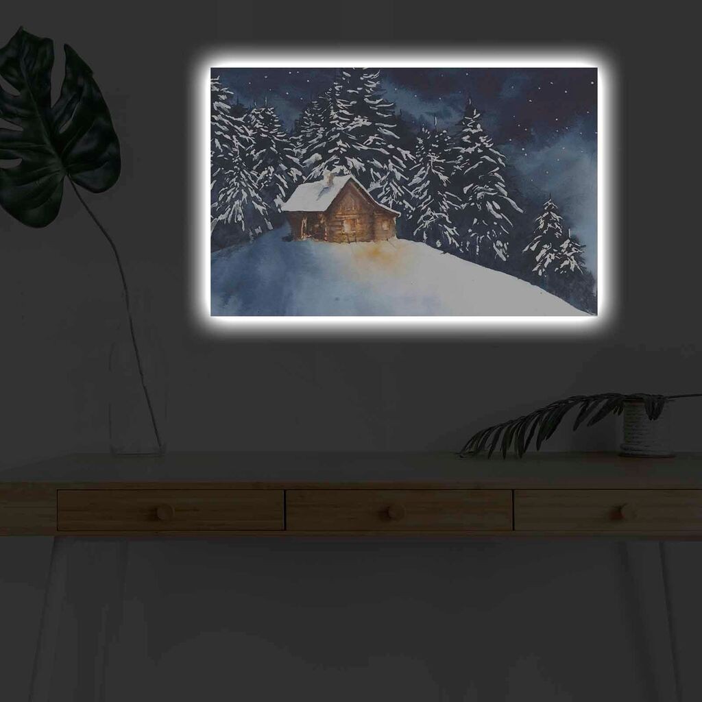 Zidna slika sa LED osvjetljenjem 4570KARDACT - 012, 45x70 cm