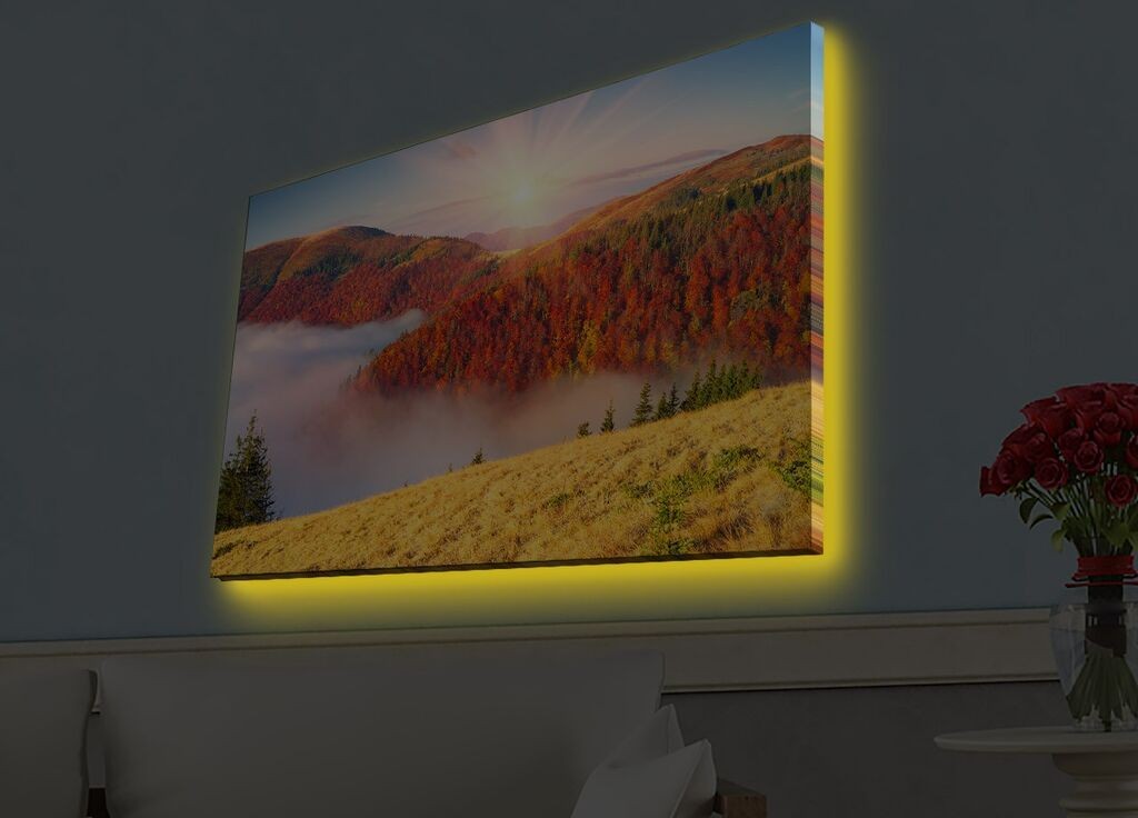 Zidna slika sa LED osvetljenjem 4570HDACT-084, 45x70 cm