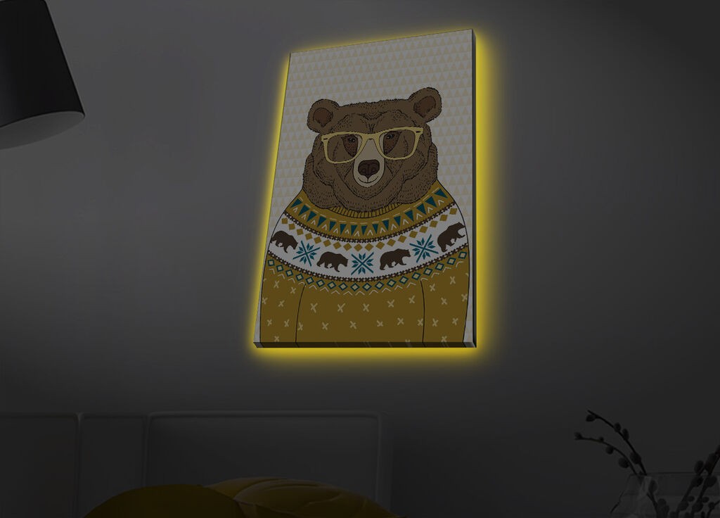 Zidna slika sa LED osvetljenjem 4570MDACT-069, 45x70 cm