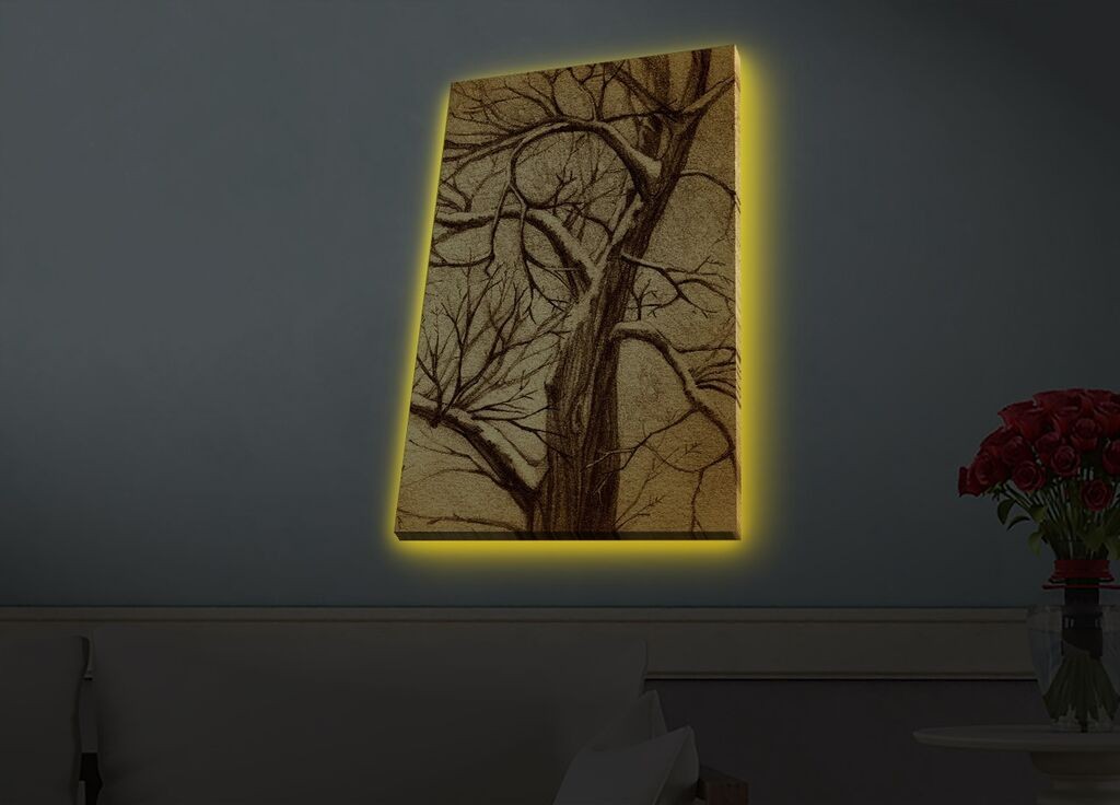 Zidna slika sa LED osvetljenjem 4570HDACT-075, 45x70 cm