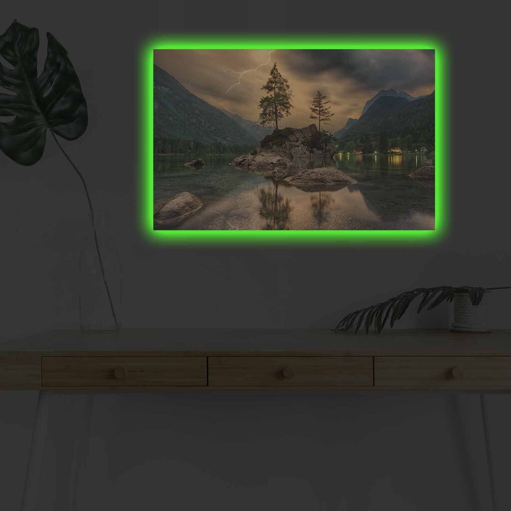 Zidna slika sa LED osvetljenjem 4570DHDACT-136, 45x70 cm