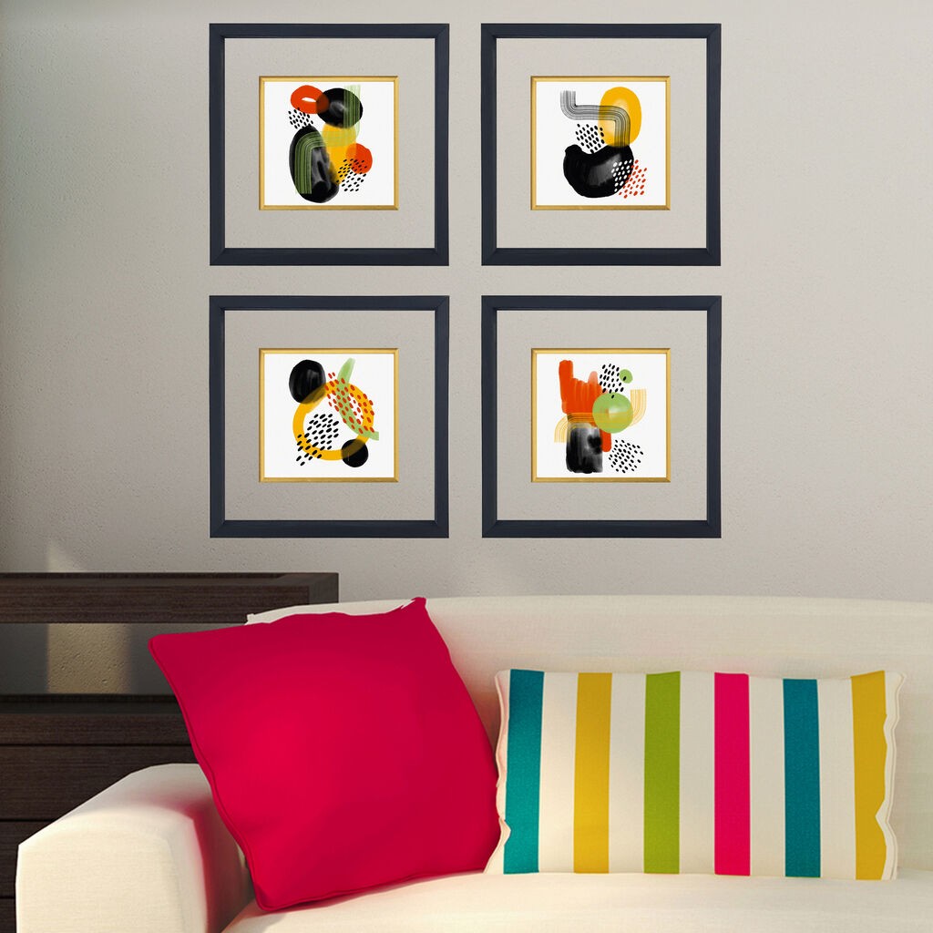 Wallity Set uramljenih slika CAM1921261550, 4 dijela