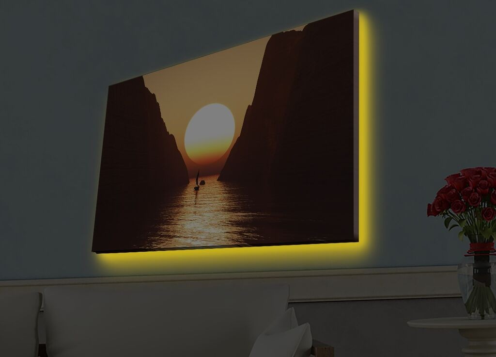 Zidna slika sa LED osvetljenjem 4570HDACT-066, 45x70 cm