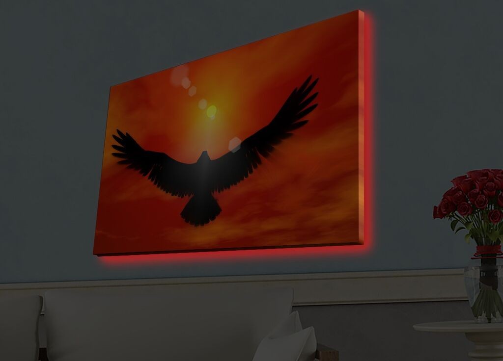 Zidna slika sa LED osvetljenjem 4570HDACT-048, 45x70 cm