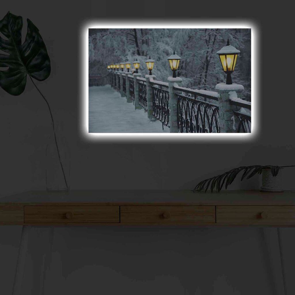 Zidna slika sa LED osvjetljenjem 4570KARDACT - 023, 45x70 cm