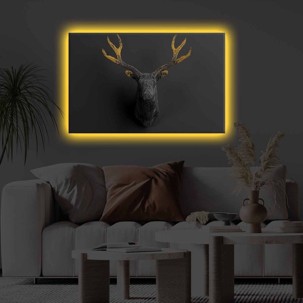 Zidna slika sa LED osvetljenjem 4570KTLGDACT - 007, 45x70 cm