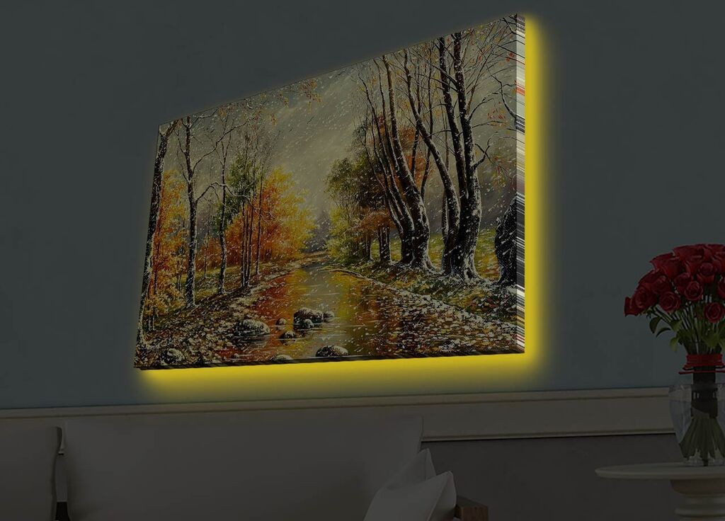 Zidna slika sa LED osvetljenjem 4570HDACT-067, 45x70 cm
