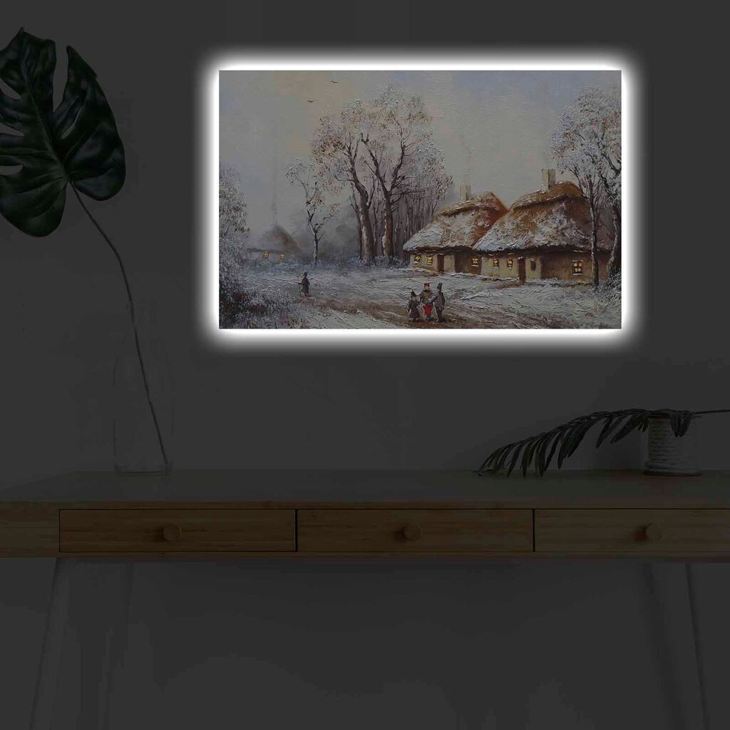 Zidna slika sa LED osvjetljenjem 4570KARDACT - 038, 45x70 cm