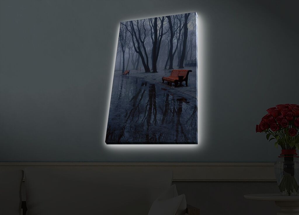 Zidna slika sa LED osvetljenjem 4570HDACT-077, 45x70 cm
