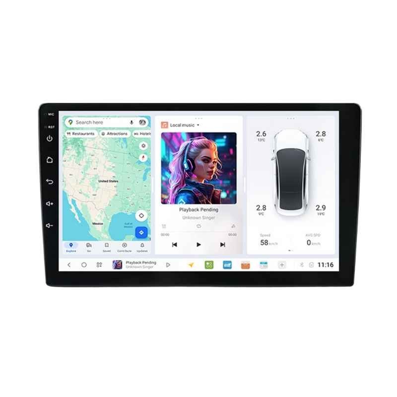 Dudu Multimedija za automobil UIS8581, 10", Android, 4/64GB, 8 Jezgara