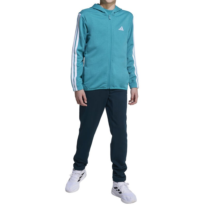 Adidas Komplet trenerka za dječake, J 3S FT TS 220, Plavo-crna