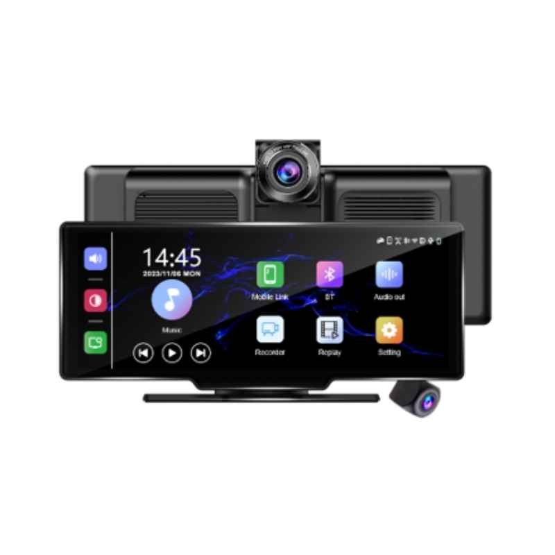 Bežični navigacijski ekran sa prednjom i zadnjom kamerom D1026W, 10.26", Carplay, Android auto, Crni