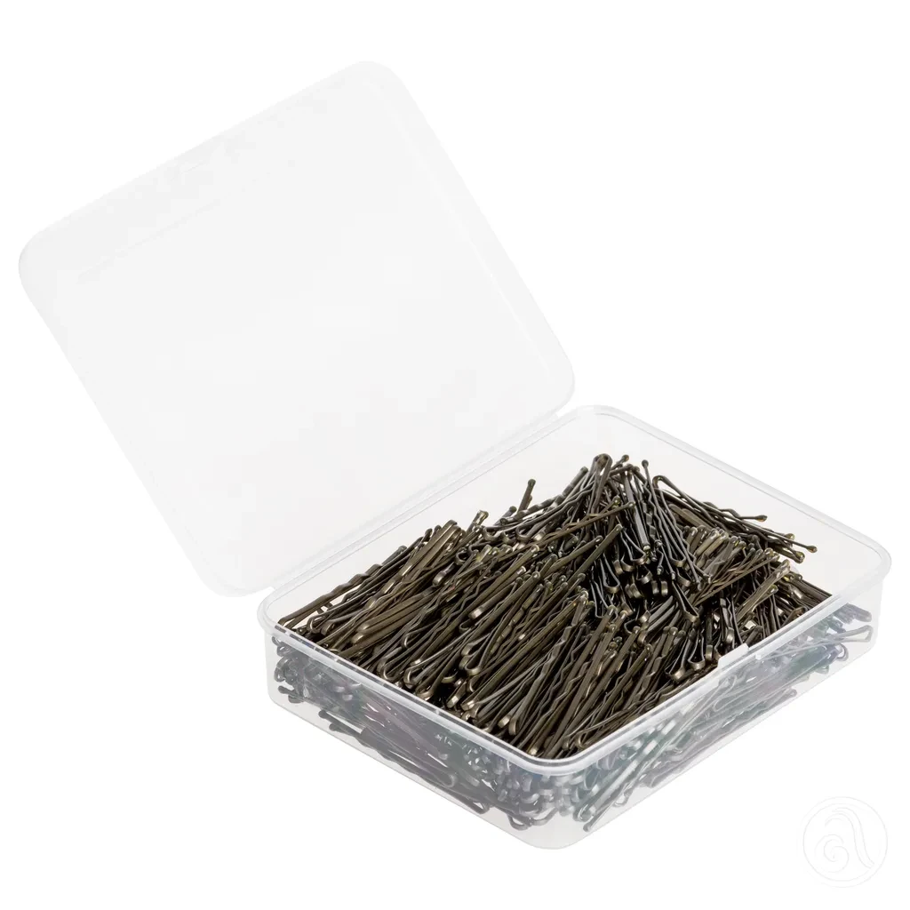 Beauty Design Ukosnice za kosu, 400 Komada, Braon