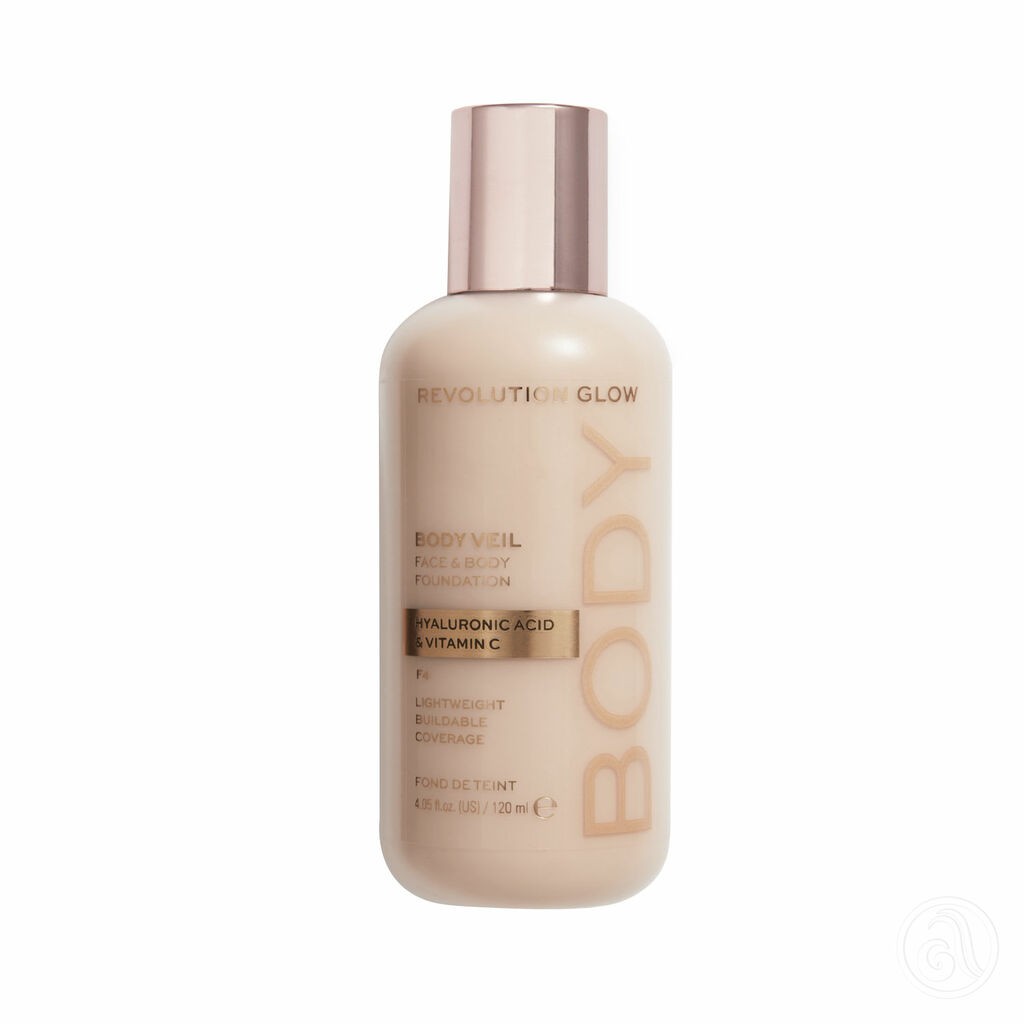 Revolution Tečni puder Glow Body Veil, 120Ml, F4