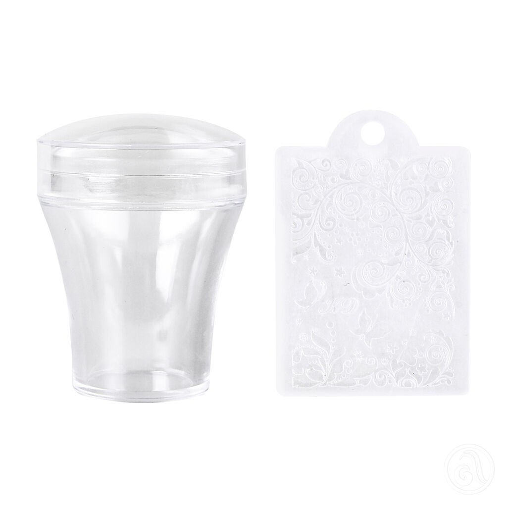 Perfect Nails Pečat za nokte i grebač Nail Art 17-B