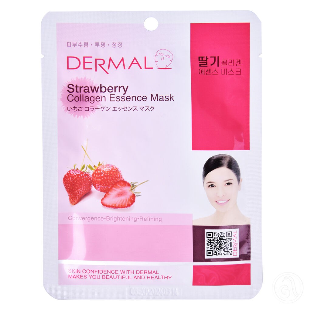 Dermal Sheet maska za lice Collagen Essence Jagoda, 23G