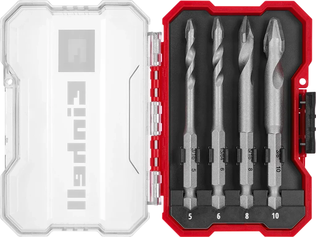 Einhell Set burgija za keramičke ploče, 5-10 mm, 4 dijela