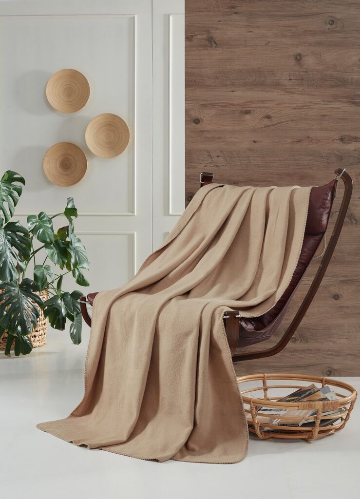 L'essentiel Maison pokrivač Brighton Cotton, 130 x 170 cm, bež