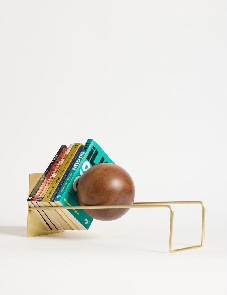 Hanah Home držač za knjige Toke 16,5 x 18 x 49 cm, zlatne boje