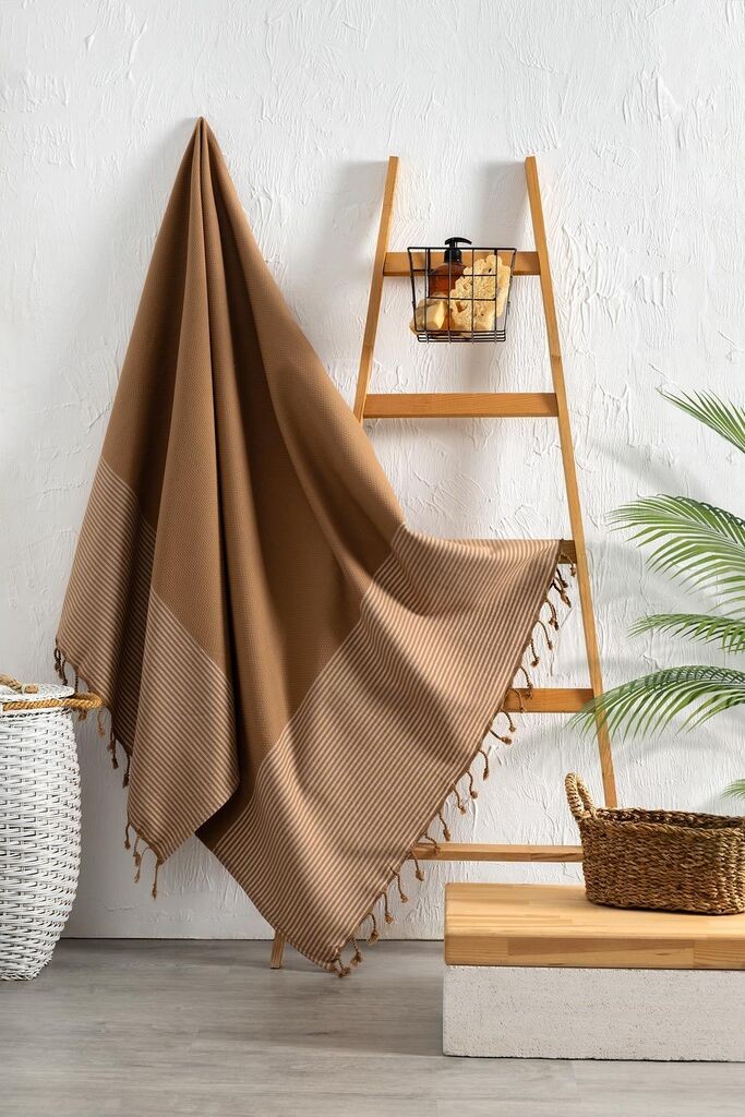 L'essentiel Maison Selge ručnik za plažu, 100x200 cm, smeđa