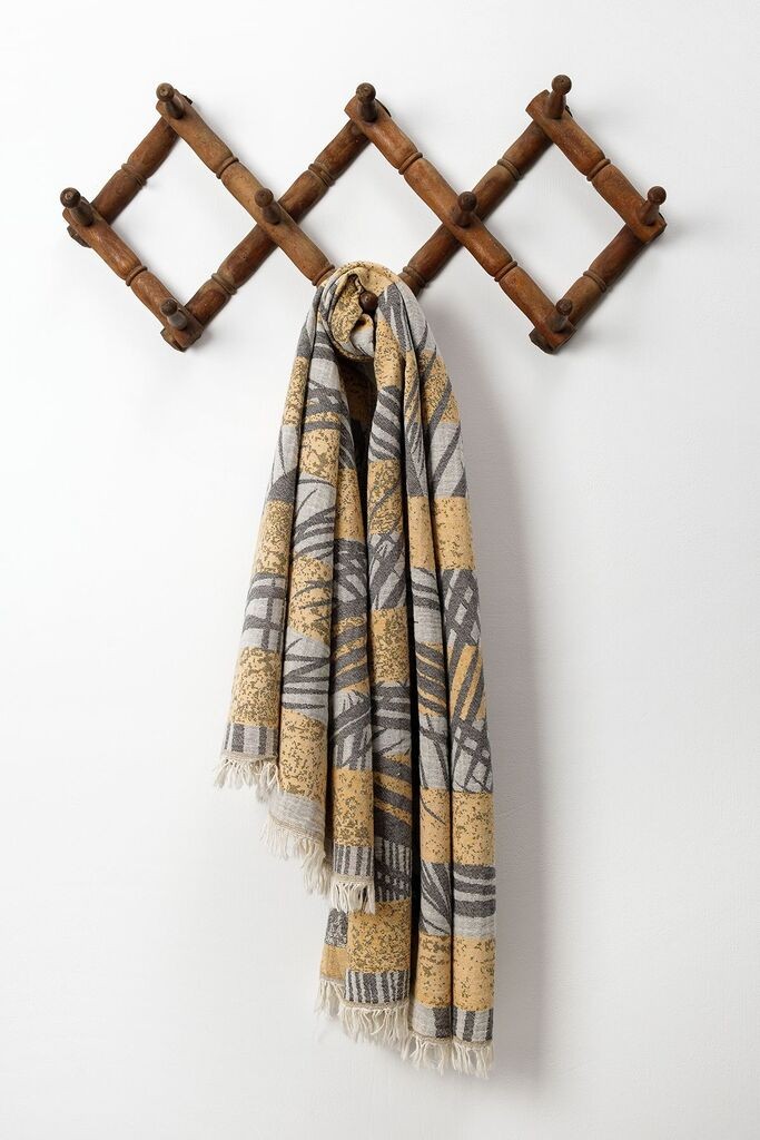 L'essentiel Maison Ručnik za plažu Tahiti, 90x170 cm, žuto-siva