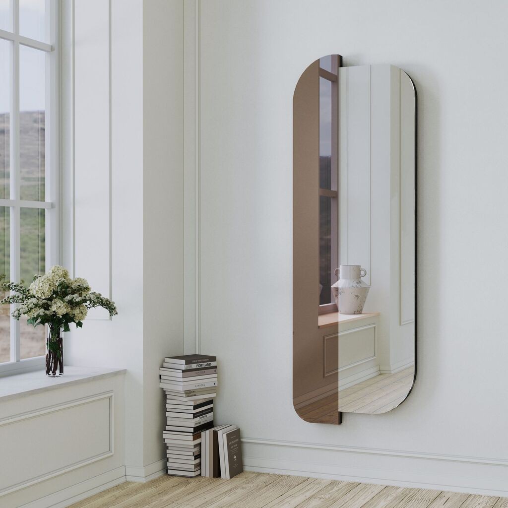 Hanah Home Ogledalo Dan i noć, 50x130 cm, Srebrna boja