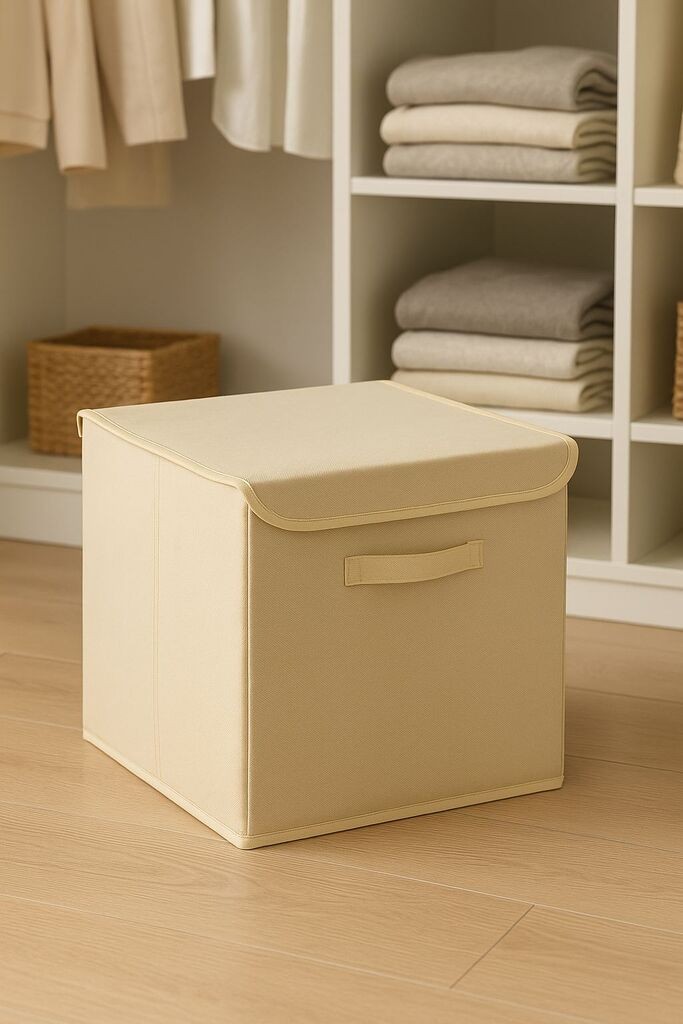 Aberto Design korpa za odlaganje YLC.K.066, 30x30x30cm, krem