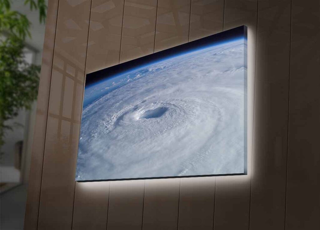 Zidna slika sa LED rasvjetom NASA-040, 45x70 cm