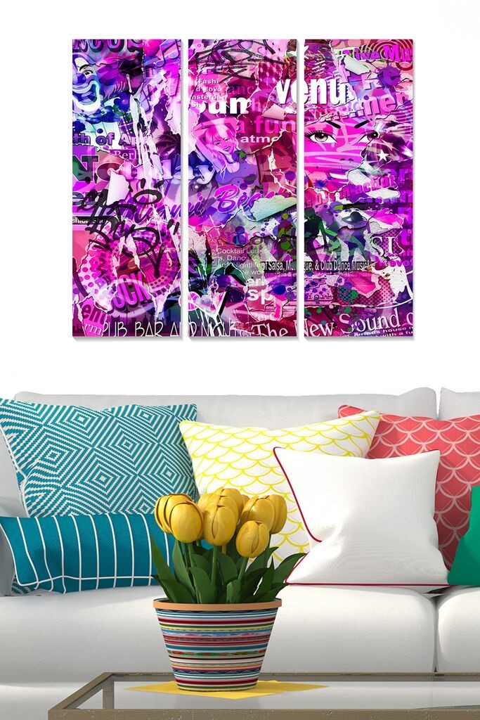 Set slika Wallity MDF2812607, 3 dijela