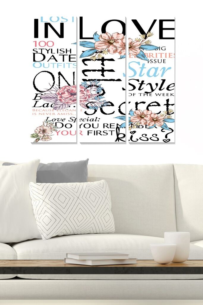 Set slika Wallity MDF483366601, 3 dijela