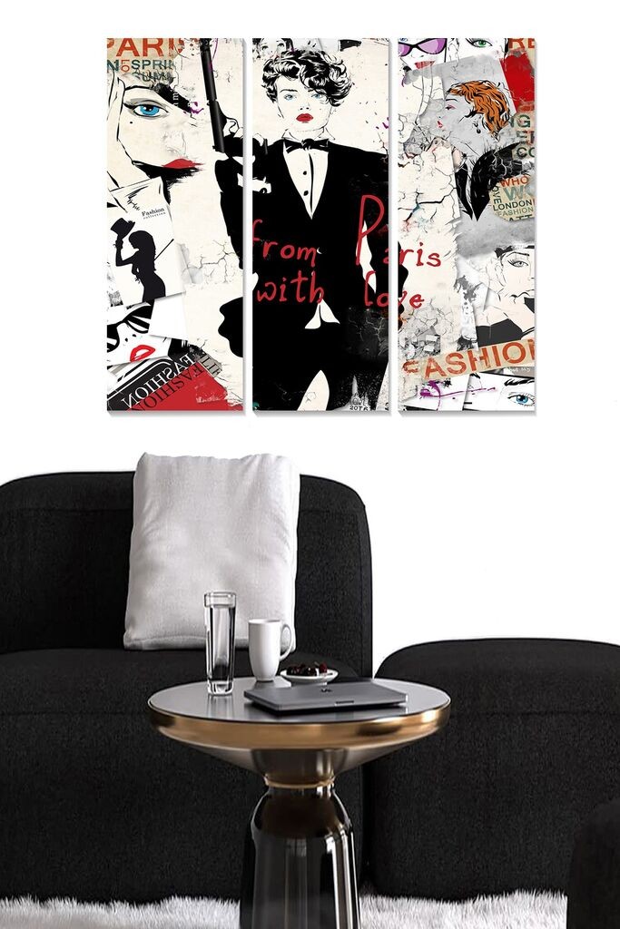 Set slika Wallity MDF9791419, 3 dijela