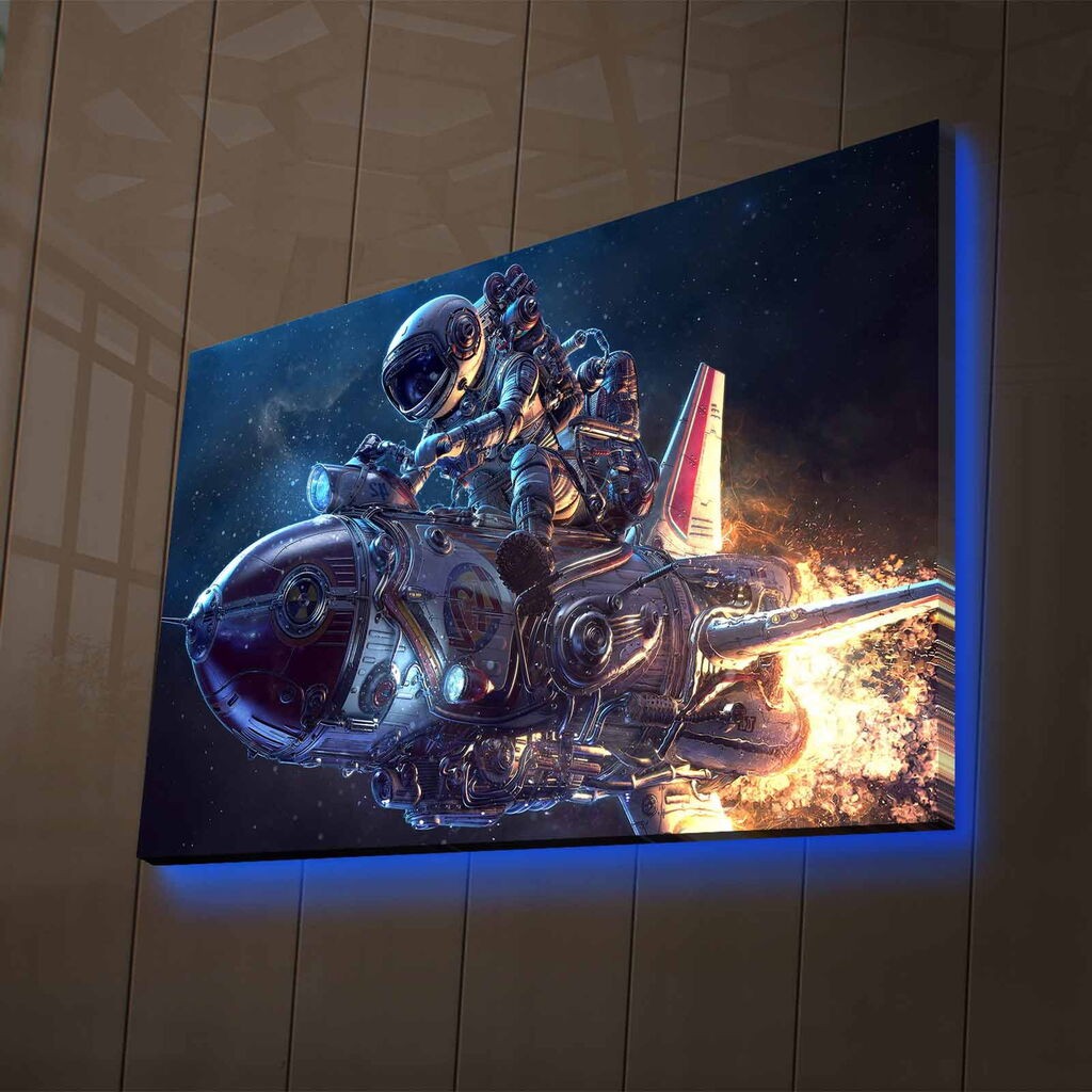 Zidna slika sa LED osvjetljenjem NASA-008, 45x70 cm