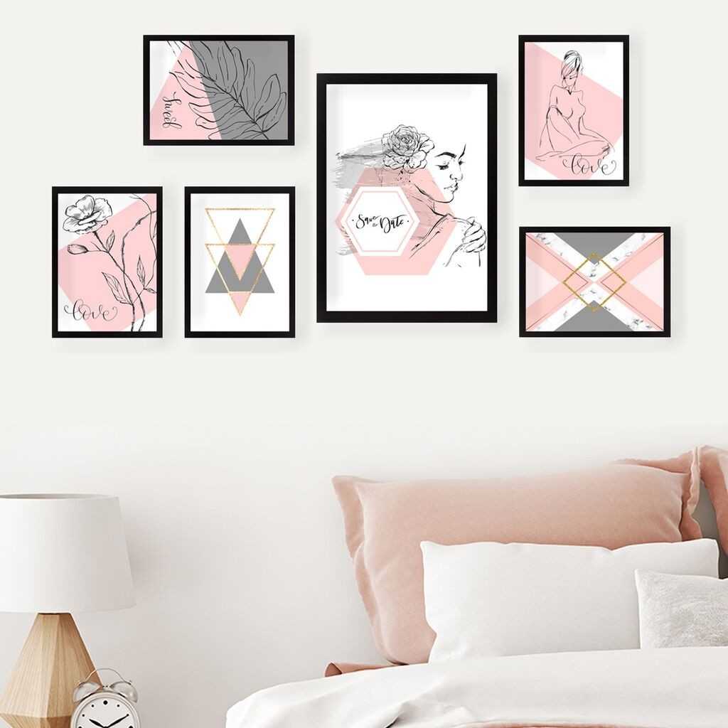 Wallity Set slika SET_024, 6 dijelova