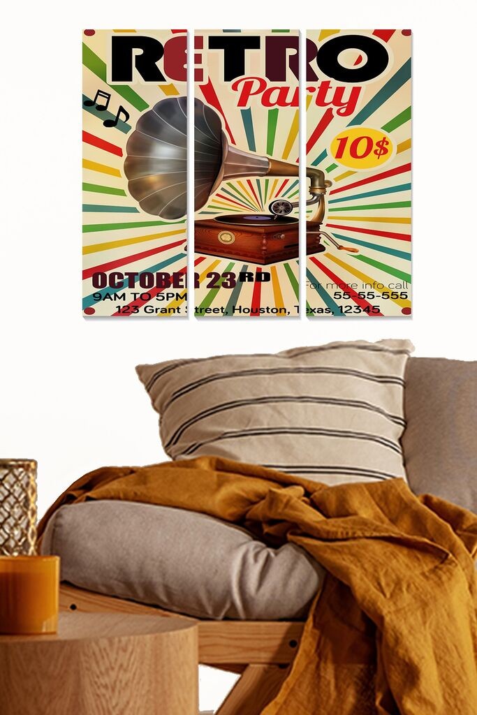 Set slika Wallity MDF446577499, 3 dijela