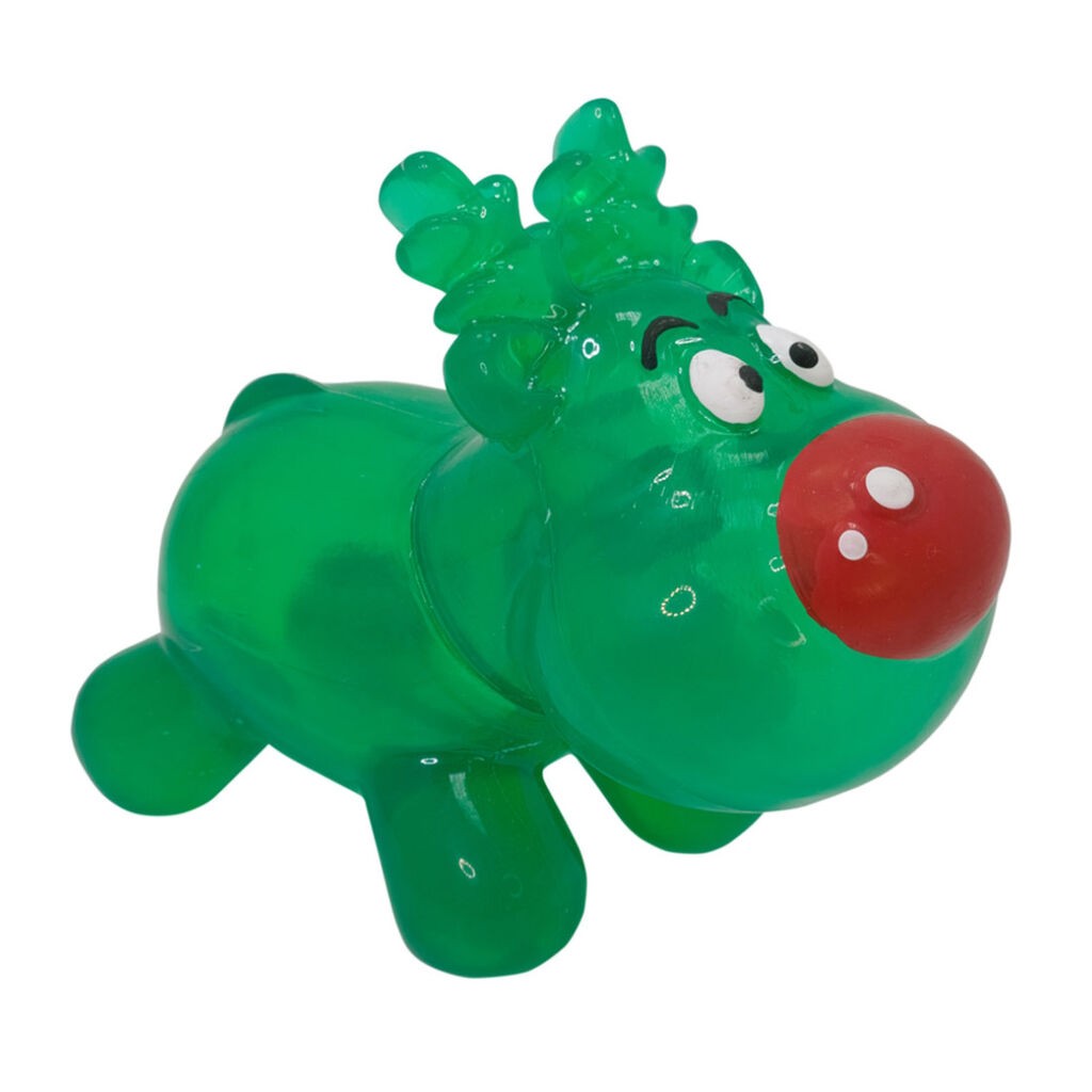 Nobby Igračka za pse Xmas TPR Irvas, 15 cm, Zelena