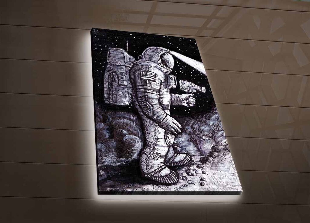 Zidna slika sa LED rasvjetom NASA-045, 45x70 cm