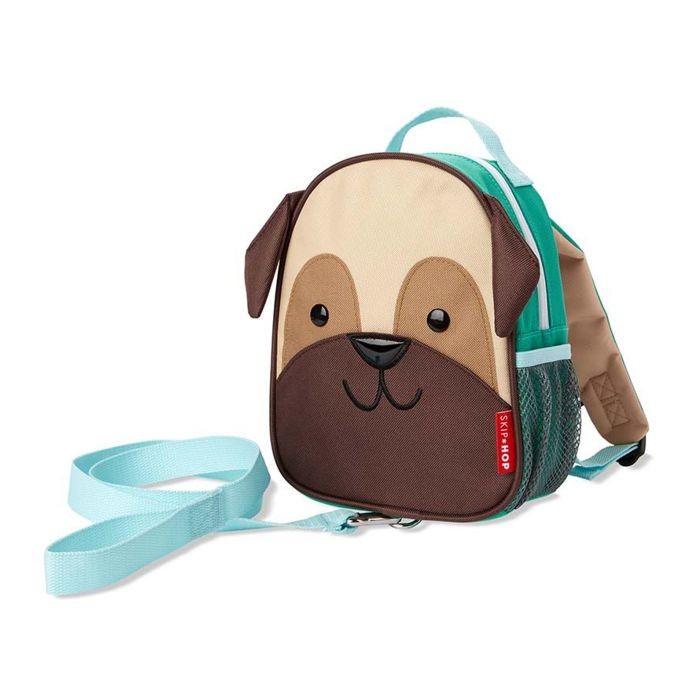 Skip Hop Dječji ruksak SA REMENOM za čuvanje djeteta Pas Mops, Smeđa boja